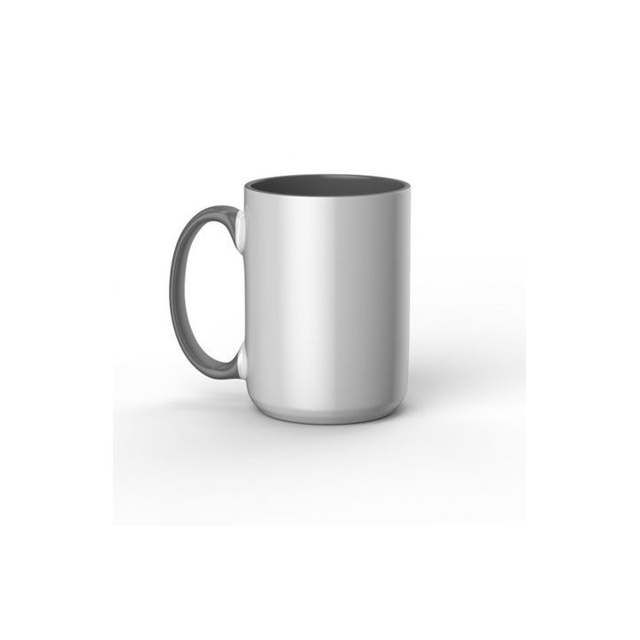 (2009330)Cricut Beveled Ceramic Mug Blank White/Grey 425ml