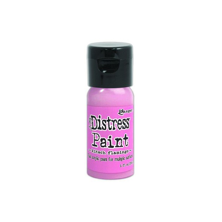 (TDF72638)Ranger Distress Paint Flip Cap Bottle - Tim Holtz - Kitsch Flamingo