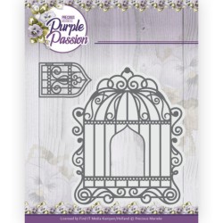 (PM10244)Dies - Precious Marieke - Purple Passion - Birdcage
