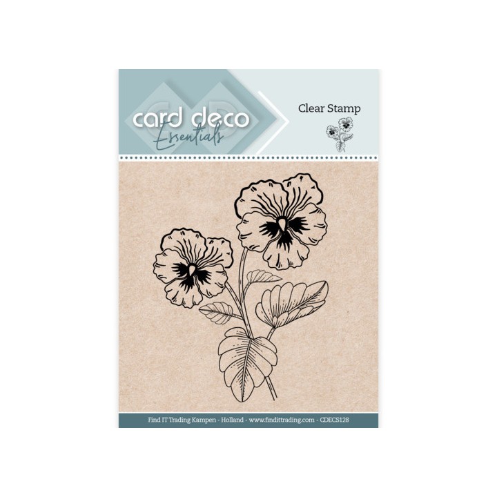 (CDECS128)Card Deco Essentials Clear Stamps - Pansy