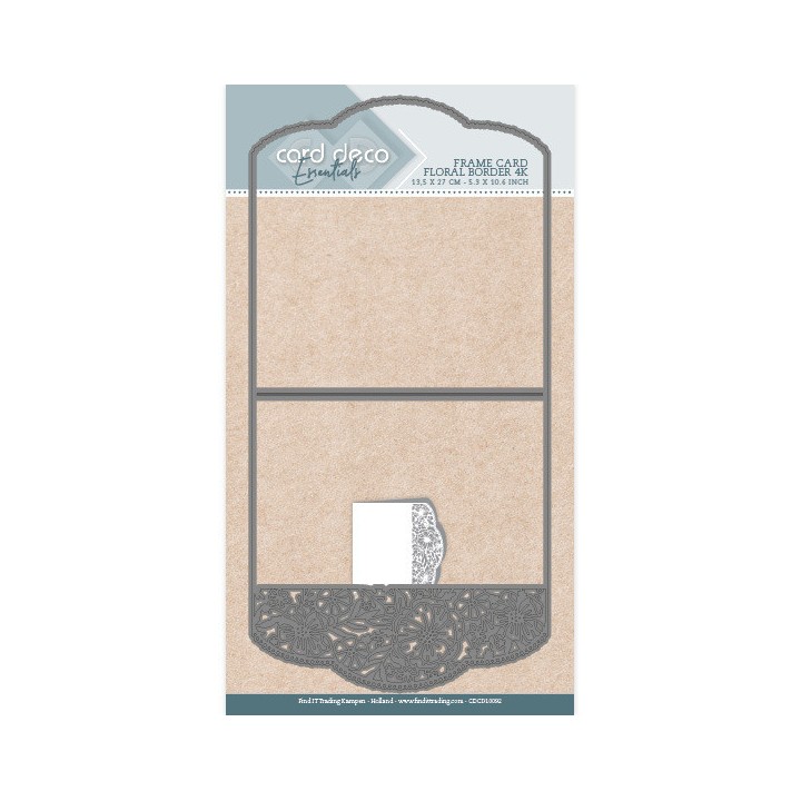 (CDCD10092)Card Deco Essentials Frame Dies - Floral Border - 4K