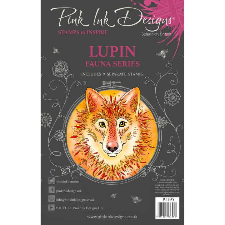(PI195)Pink Ink Designs Lupin A5 Clear Stamps
