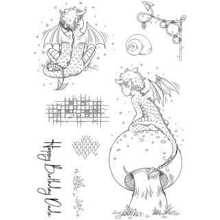 (PI196)Pink Ink Designs Firestarter A5 Clear Stamps