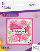(GEM-CEF5-VIBROSE)Gemini Floral Frame Vibrant Rose Cut and Emboss Folder
