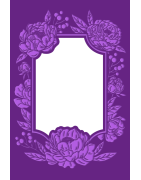 (GEM-CEF4-PEBLOOM)Gemini Floral Frame Peony Blooms Cut and Emboss Folder