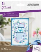 (GEM-CEF4-TIMFMN)Gemini Floral Frame Timeless Forget-Me-Nots Cut and Emboss Folder