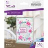 (GEM-CEF4-CWIROS)Gemini Floral Frame Classic Winter Rose Cut and Emboss Folder