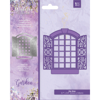 (NG-WC-MD-OWI)Crafter's Companion Wisteria Collection Metal Die Ornate Window