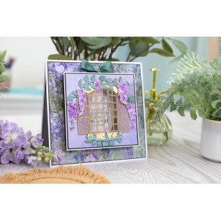 (NG-WC-MD-OWI)Crafter's Companion Wisteria Collection Metal Die Ornate Window