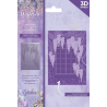 (NG-WC-EF5-3D-RWI)Crafter's Companion Wisteria Collection 3D Embossing Folder Rustic Window