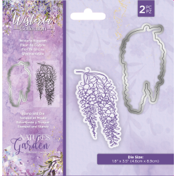 (NG-WC-STD-WBLO)Crafter's Companion Wisteria Collection Stamp & Die Wisteria Blossom