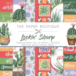 (PB1972)The Paper Boutique Lookin Sharp 8x8 Inch Embellishments Pad