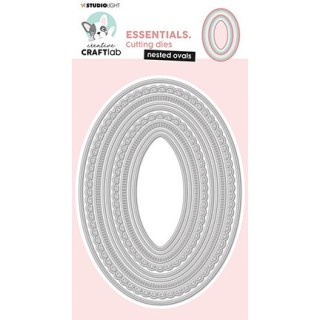 (CCL-ES-CD432)Studio Light Cutting Die Nested ovals Essentials nr.432