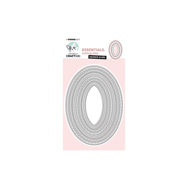 (CCL-ES-CD432)Studio Light Cutting Die Nested ovals Essentials nr.432