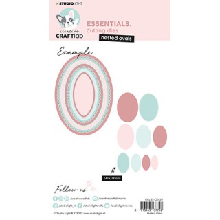 (CCL-ES-CD432)Studio Light Cutting Die Nested ovals Essentials nr.432