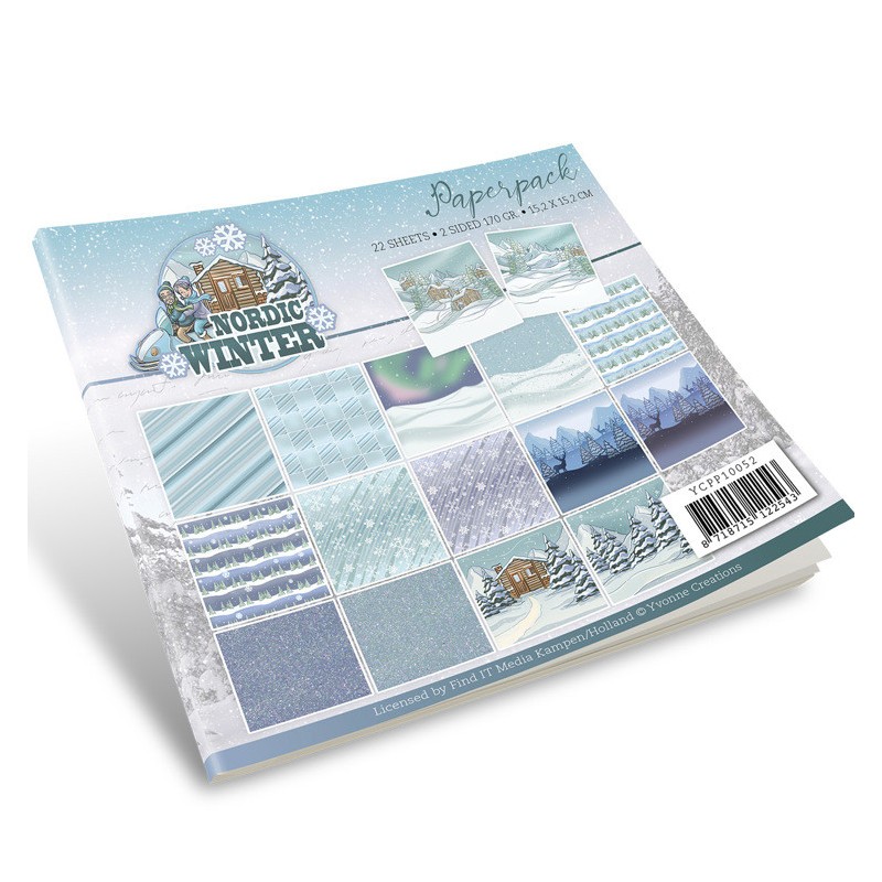 (YCPP10052)Paperpack - Yvonne Creations - Funky Nanna - Nordic Winter