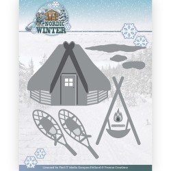 (YCD10294)Dies - Yvonne Creations - Funky Nanna - Nordic Winter - Nordic Shelter