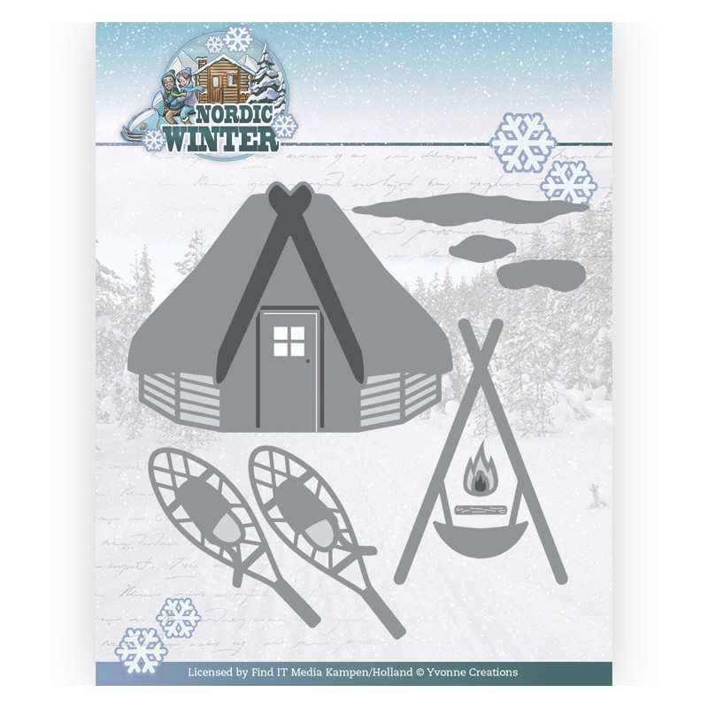 (YCD10294)Dies - Yvonne Creations - Funky Nanna - Nordic Winter - Nordic Shelter