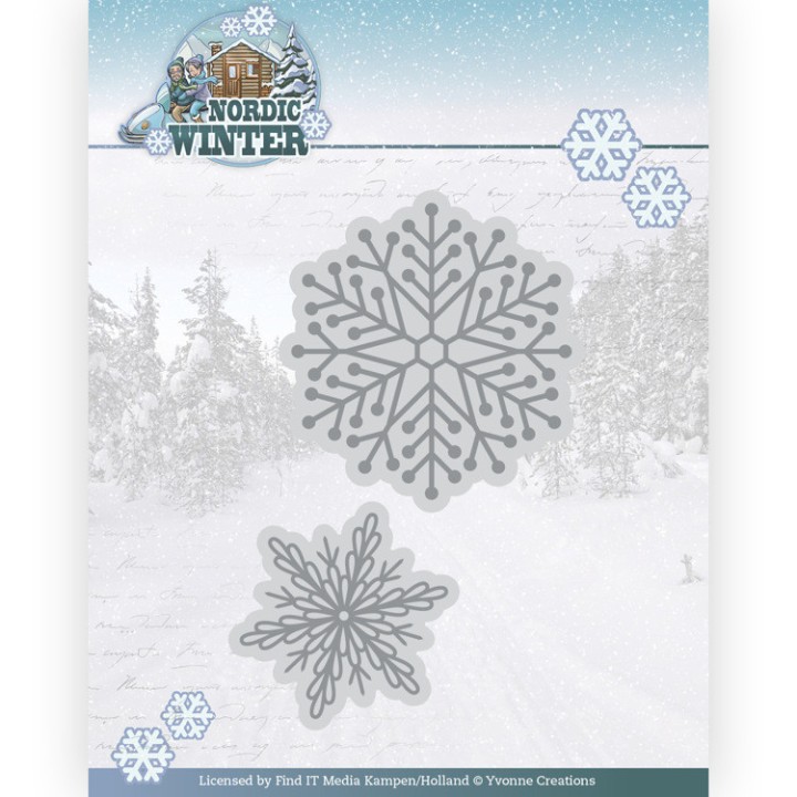 (YCD10296)Dies - Yvonne Creations - Nordic Winter - Nordic Stars