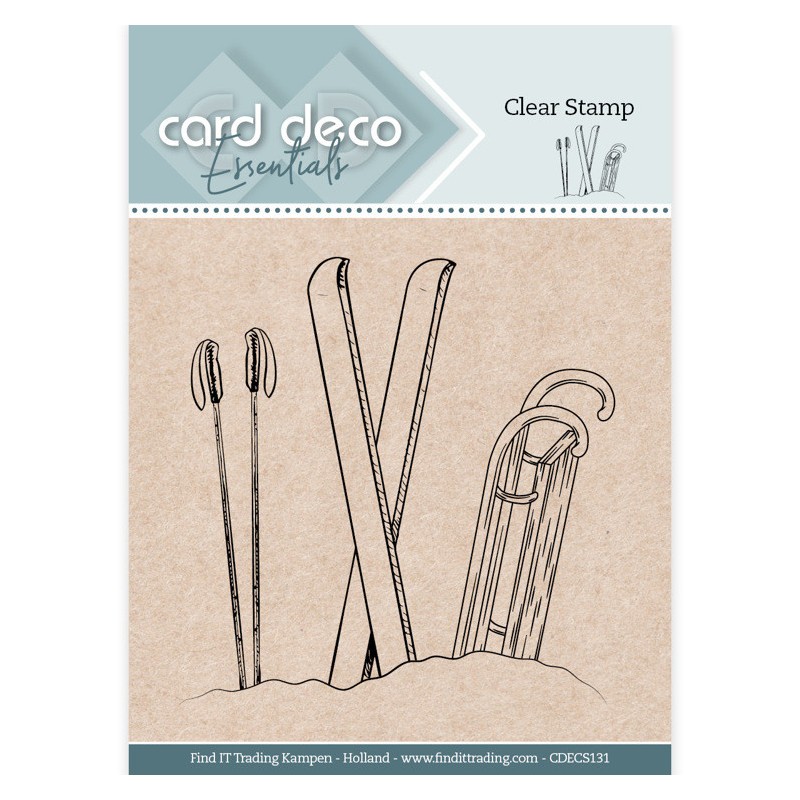 (CDECS131)Card Deco Essentials Clear Stamps - Snow stuff