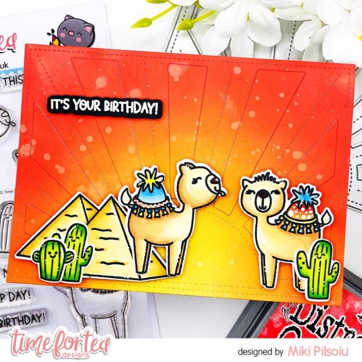 (T4T/919/Hum/Cle)Time For Tea Designs Happy Hump Day A6 Clear Stamps