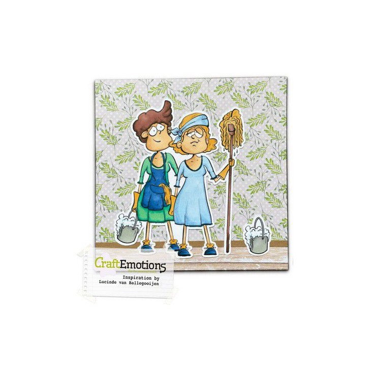 (2807)CraftEmotions clearstamps A6 - Perfect People - Cleany Sara Lindenhols