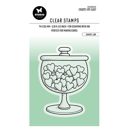 (BL-ES-STAMP351)Studio light BL Clear stamp Candy jar By Laurens nr.351