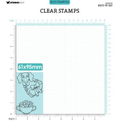 (BL-ES-STAMP354)Studio light BL Clear stamp Bonbon dog By Laurens nr.354