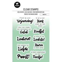 (BL-ES-STAMP355)Studio light BL Clear stamp Knuffel NL By Laurens nr.355