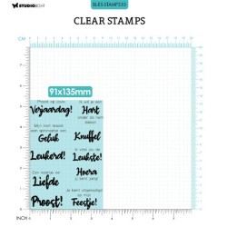 (BL-ES-STAMP355)Studio light BL Clear stamp Knuffel NL By Laurens nr.355