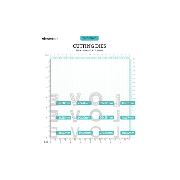 (SL-ES-CD462)Studio Light SL Cutting Die LOVE Essentials nr.462