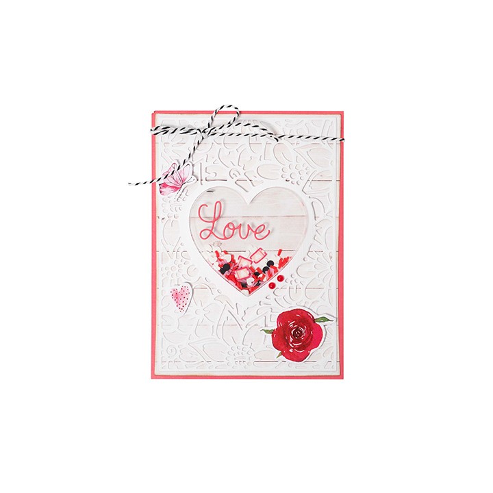 (SL-ES-CD465)Studio Light SL Cutting Die Floral Heart Frame Essentials nr.465