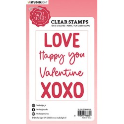 (SL-SS-STAMP328)Studio light BL Clear stamp Quotes large Love you