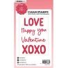 (SL-SS-STAMP328)Studio light BL Clear stamp Quotes large Love you Sweet Stories nr.328