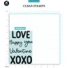 (SL-SS-STAMP328)Studio light BL Clear stamp Quotes large Love you