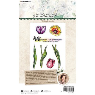 (JMA-ES-STAMP338)Studio light JMA Clear stamp Tulip elements Essentials nr.338