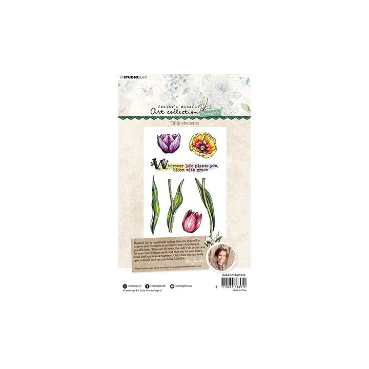 (JMA-ES-STAMP338)Studio light JMA Clear stamp Tulip elements Essentials nr.338
