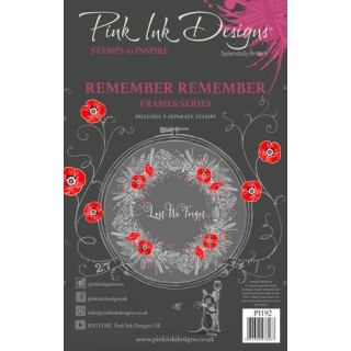 (PI192)Pink Ink Designs Remember Remember A5 Clear Stamps