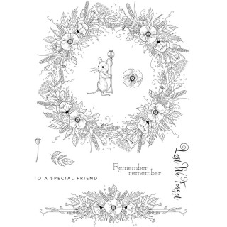 (PI192)Pink Ink Designs Remember Remember A5 Clear Stamps