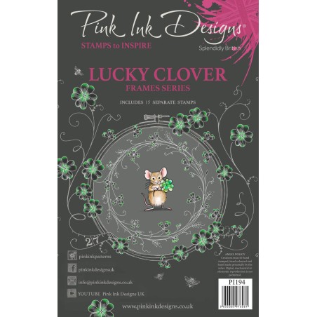 (PI194)Pink Ink Designs Lucky Clover A5 Clear Stamps