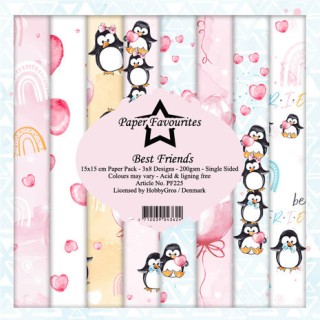 (PF225)Paper Favorites Best Friends 6x6 Inch Paper Pack