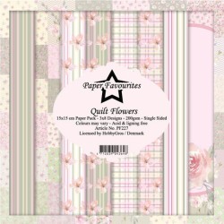 (PF227)Paper Favorites Quilt Flowers 6x6 Inch Paper Pack