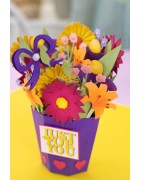 (GEM-MD-DIM-PRVA)Gemini Pop-Up Vase Pretty Vase Dimensionals Dies