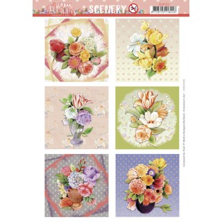 (CDS10106)Scenery - Jeanine's Art - Urban Flowers - Tulips Square
