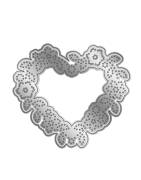 (GEM-MD-CAD-FLHE)Gemini Embroidery Frame Create-a-Card Dies Floral Heart