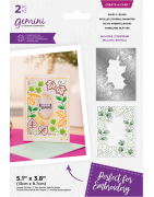 (GEM-MD-CAD-SWLE)Gemini Embroidery Frame Create-a-Card Dies Swirly Leaves