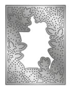 (GEM-MD-CAD-SWLE)Gemini Embroidery Frame Create-a-Card Dies Swirly Leaves