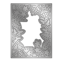 (GEM-MD-CAD-SWLE)Gemini Embroidery Frame Create-a-Card Dies Swirly Leaves