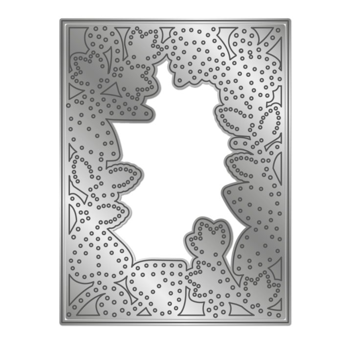 (GEM-MD-CAD-SWLE)Gemini Embroidery Frame Create-a-Card Dies Swirly Leaves