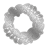 (GEM-MD-CAD-WROR)Gemini Embroidery Frame Create-a-Card Dies Wreath of Roses